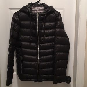 Black Lightweight, Packable Down Andrew Marc Coat